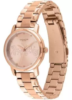Повседневные часы Grand 14503076 розовое золото [Coach] женские [Товар]