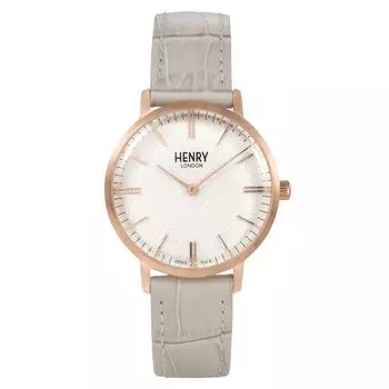 Повседневные часы Regency Suede Grey [Henry London] HL34RGP-M-GY [Товар] белый