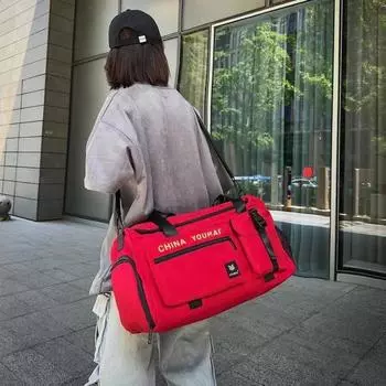 Повседневные дорожные сумки с мягкой спинкой большой вместимости, высококачественные дорожные сумки с застежкой-молнией для женщин из нейлона