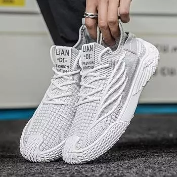 Повседневные и универсальные кроссовки Fly Woven Mesh Single, легкие мужские кроссовки для бега и спорта с сетчатой отделкой 39