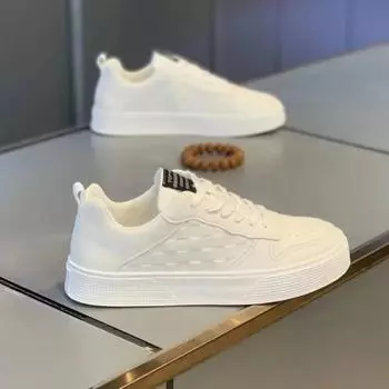 Повседневные кожаные мужские кроссовки, новые мужские дизайнерские удобные кроссовки на шнуровке для мужчин, дышащие кроссовки, кроссовки для бега 24 39