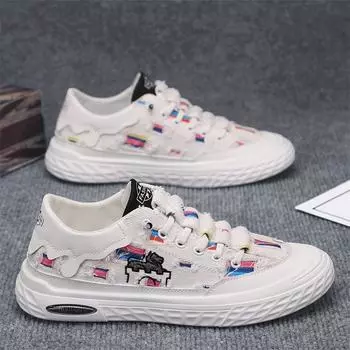 Повседневные кроссовки из парусины для скейтборда, вентилируемые, износостойкие, тканевые мокасины для спорта и отдыха, мягкие и удобные, модные, парусиновые 39 чёрный