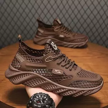 Повседневные кроссовки мужские сандалии обувь для мужчин мягкие и удобные нескользящие толстые подошвы износостойкие вентилируемые плоские сандалии 39