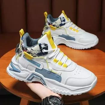 Повседневные кроссовки мужские вулканизированные осенние туфли мужские повседневные теннисные модные кроссовки мужские прогулочные туфли для мальчиков на платформе Zapatillas Hombre 39 чёрный