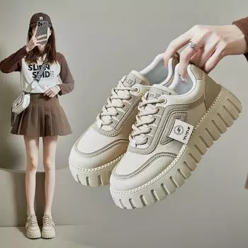 Повседневные кроссовки на плоской подошве для женщин. Уличные кроссовки без шнуровки. Спортивная обувь для тренировок из искусственной кожи. Спортивная прогулочная обувь на шнуровке. Обувь для скейтбординга для женщин. 35