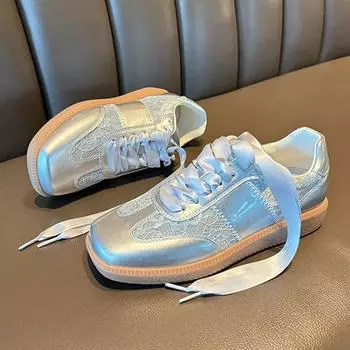 Повседневные кроссовки на плоской подошве женские ретро из натуральной кожи на шнуровке удобные мягкие женские спортивные туфли универсальные белые туфли 35-40 35