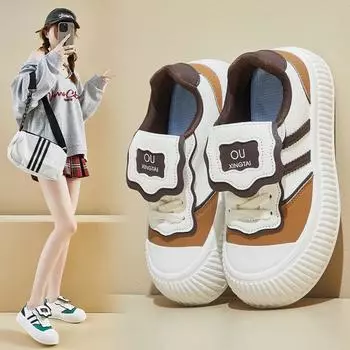 Повседневные кроссовки на толстой платформе для женщин, удобная нескользящая обувь для ходьбы, легкие кроссовки на шнуровке для бега, женская модная обувь для тренировок и тенниса 35