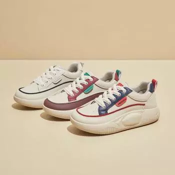 Повседневные кроссовки на толстой платформе для женщин со шнуровкой, удобные кроссовки из искусственной кожи с нескользящей подошвой для бега, женские спортивные кроссовки для тренировок и тенниса 35 синий