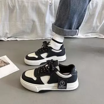 Повседневные кроссовки в стиле колледжа, женские, весна и осень, новые кроссовки на платформе, мокко, коричневые и белые туфли, женская обувь 35 коричневый