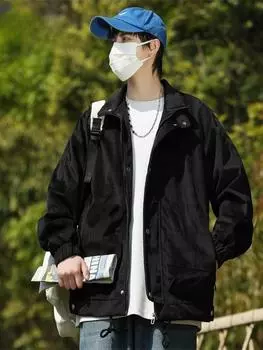 Повседневные куртки для мужчин, ветрозащитная черная, зеленая военная куртка-бомбер-карго 2023, весенне-осенняя одежда, мужская модная куртка M зелёный