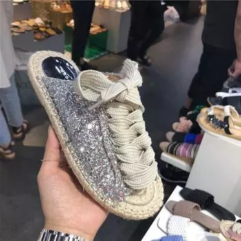 Повседневные летние яркие модные женские соломенные тапочки тростниковые туфли ручной работы в натуральном стиле удобные сандалии рыбацкая обувь 35