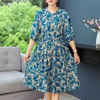 Повседневные летние женские платья больших размеров, модные элегантные длинные платья для женщин, винтажная одежда XL