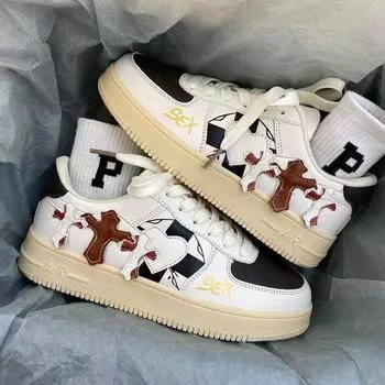 Повседневные маленькие белые туфли Love Sports Мужские и женские туфли для доски 36 бежевый