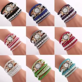 Повседневные модные кварцевые наручные часы из сплава с цифровым бриллиантовым инкрустированием женские часы с круглым браслетом аксессуары для часов сапфир синий