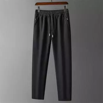 Повседневные мужские брюки для осени и зимы, ветрозащитные, водонепроницаемые, холодостойкие, теплые брюки для зимы, утолщенные, с добавлением бархата, прямые спортивные брюки M