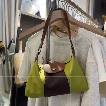 Повседневные нейлоновые сумки через плечо женские винтажные уличные лоскутные сумки-хобо, кошелек женская универсальная сумка-мессенджер