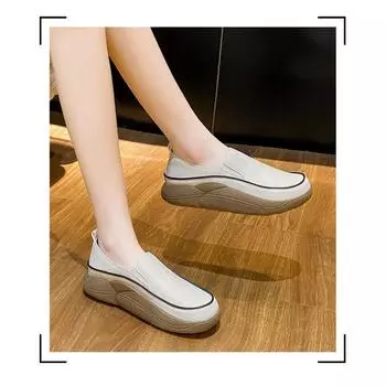 Повседневные низкие туфли на толстой подошве 35 чёрный