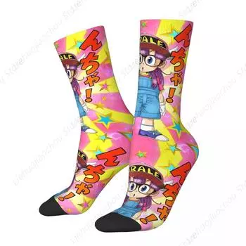 Повседневные носки Arale Anime Cute Soccer Socks Dr Slump Polyester Long Socks для женщин и мужчин One Size
