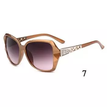 Повседневные очки с тонированными линзами, поляризованные солнцезащитные очки, солнцезащитные очки с большой оправой, женские, UV400, модные, ретро, винтажные, уникальные 2