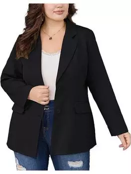 Повседневные пиджаки с длинными рукавами, женская весенне-осенняя одежда, новинка 2024 года, верхняя одежда, офисные женские элегантные шикарные пиджаки цвета хаки, высокое качество 5XL XL чёрный