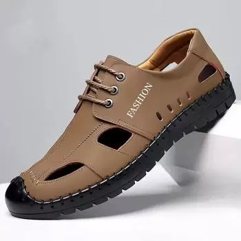 Повседневные резиновые мужские сандалии с пластиковыми отверстиями, стильные дорогие высококачественные туфли для мужчин, оригинальные, роскошные, новое поступление, мода для взрослых 39