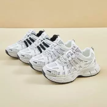 Повседневные сетчатые кроссовки для женщин, кроссовки для бега, удобные кроссовки для папы, женские дышащие кроссовки на толстой платформе со шнуровкой для работы, теннисные кроссовки 35 серебряный