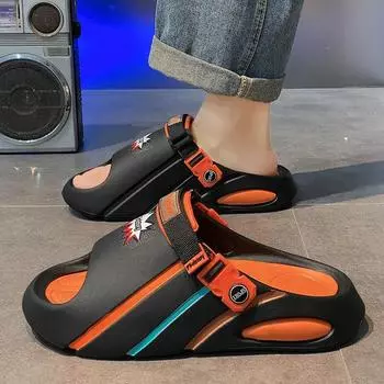 Повседневные шлепанцы Eva Мужская обувь Нескользящая в корейском стиле Мужские тапочки Тренд 2024 Летняя распродажа Дизайнерская роскошная дешевая обувь 40-41