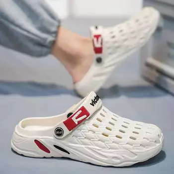 Повседневные шлепанцы Eva мужские туфли на плоской подошве удобные дешевые туфли корейский стиль 2024 года стиль высококачественные модные мужские тапочки Mascullino 39