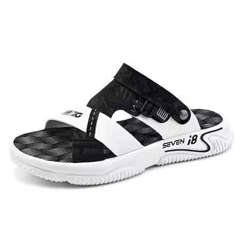 Повседневные шлепанцы, мужские летние нескользящие уличные сандалии, легкая модная удобная мужская обувь, шлепанцы для пляжных прогулок 38