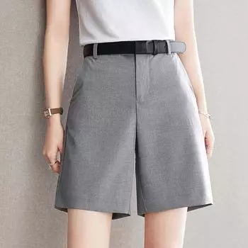 Повседневные шорты для похудения и подъема бедер с высокой талией для женщин S серый