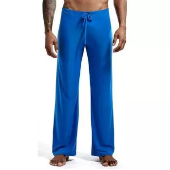 Повседневные штаны для йоги, летние тонкие дышащие мужские брюки из ледяного шелка с удлиненной талией, повседневные брюки для мужчин, одежда, рабочие брюки, брюки для отдыха S серый