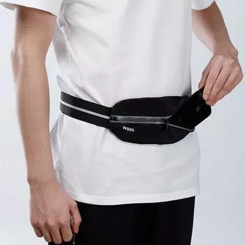 Повседневные спортивные сумки на пояс для мужчин и женщин, многофункциональные светоотражающие сумки для бега, велоспорта, поясная сумка для телефона, поясная сумка чёрный