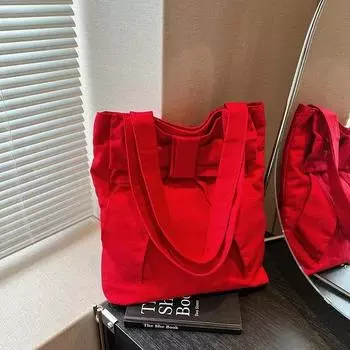 Повседневные сумки через плечо большой вместимости на молнии с внутренним отделением для женщин, популярная холщовая сумка