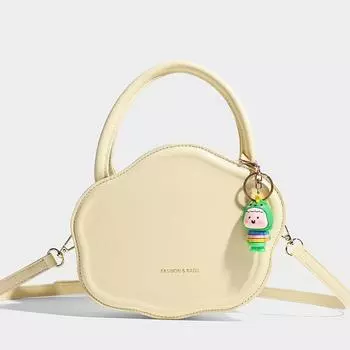 Повседневные сумки через плечо из искусственной кожи для женщин, симпатичные женские однотонные женские сумки, универсальные сумки на одно плечо в форме облака