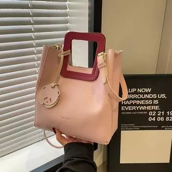 Повседневные сумки через плечо с внутренним отделением, швейная линия высокого качества для женщин, модные женские сумки из искусственной кожи на молнии