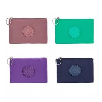 Повседневные сумки для монет, кошельки, кошельки для денег, ключей, наушников, нейлоновая сумка для хранения, однотонная сумка для карт, визитная карточка, удостоверение личности, держатель для кредитной карты зелёный