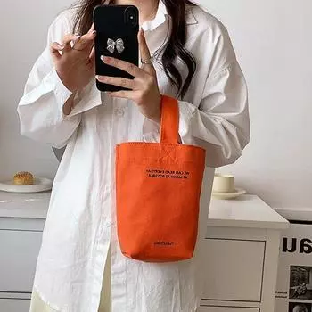 Повседневные сумки Холщовые сумки через плечо Сумка-шоппер большой емкости Сумки через плечо с буквами Кошелек белый