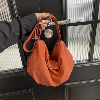 Повседневные сумки с твердым внутренним отделением для женщин, сумки с верхней ручкой, мягкие швейные нейлоновые сумки на молнии