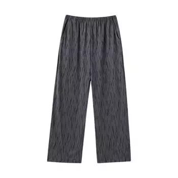 Повседневные свободные брюки для женщин, однотонные брюки с эластичной резинкой на талии, летние хлопковые дышащие удобные брюки, модные легкие брюки для работы и отдыха с карманами M