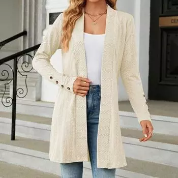 Повседневные свободные свитера с длинными рукавами, осенне-зимний свитер, пальто, модный кардиган, вязаный длинный свитер, женские топы, одежда 28518 S орион