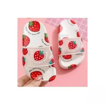 Повседневные тапочки Byeaz Red Strawberry для девочек