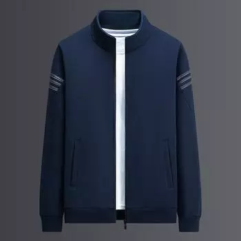 Повседневные толстовки для мужчин на весну и осень, новинки весенней одежды, толстовки с воротником-стойкой, свободные мужские спортивные куртки, топы с длинными рукавами L