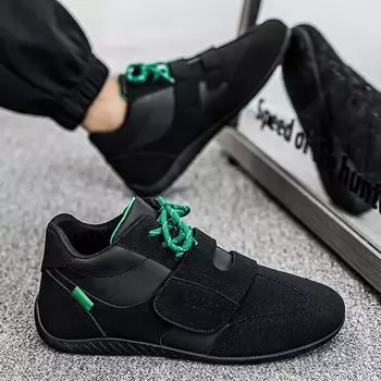 Повседневные туфли для моральной подготовки, мужские туфли на шнуровке, с плоской подошвой, в студенческом стиле, мужские туфли Birken, весенние и осенние, универсальные спортивные туфли для сноуборда 39 зелёный