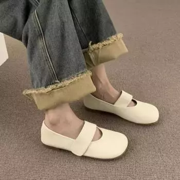 Повседневные туфли для женщин в стиле ретро, лаконичные туфли Мэри Джейн на плоской подошве, женская обувь на плоской подошве Zapatos De Mujer 2024 35