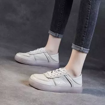 Повседневные туфли из пластинчатой кожи ретро-обувь 35 чёрный