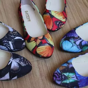 Повседневные туфли-лодочки Sweet Flat With Shallow Mouth Round Set Foot 41 чёрный