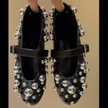 Повседневные туфли на плоской подошве, модные туфли с круглым носком, женские лаконичные туфли из натуральной кожи, женские туфли Sapato Feminino 35