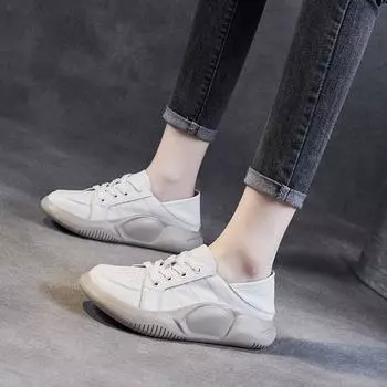 Повседневные туфли одинарные туфли кожаные туфли 35 абрикосовый