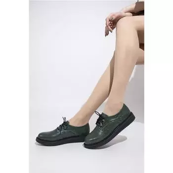 Повседневные туфли-оксфорды Lucky Green с принтом крючком на легкой подошве