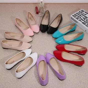 Повседневные женские балетки на плоской подошве без шнуровки с острым носком и закрытым носком. Повседневные женские туфли на плоской подошве из искусственной кожи. Удобные рабочие нарядные балетки на плоской подошве. Легкие прогулочные туфли. 36 чёрный